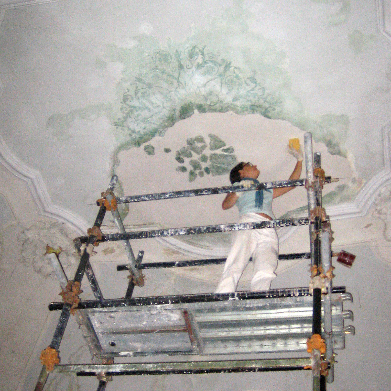 Fasi di restauro intonaco a Udine Fasi di restauro intonaco a Udine